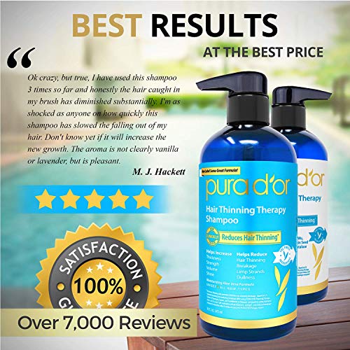 image for PURA D'OR Hair Thinning Therapy Biotin Shampoo and Conditioner Set, CL