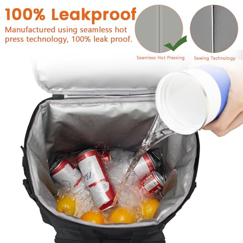 Hp hope 43L Insulated Backpack Picnic Bag Cooler Bag Large Backpack for Men Women Camping Beach Outdoor Travel Family Picnic BBQ