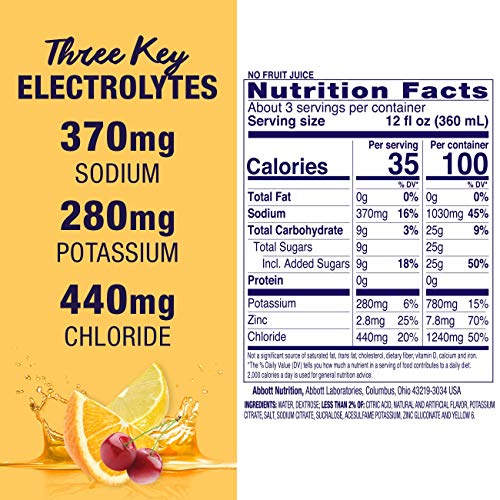5 Pedialyte+Electrolyte+Solution+Hydration+Drink