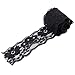 5 Yards Stretch Flower Lace DIY Trims Clothes Sewing Craft DIY Dress Black