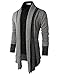 H2H Mens Fashion Slim Fit Open Front Long Sleeve Shawl Collar Pullover Cardigan