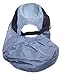 Men/Women Breathable Lightweight Polyester Mesh Summer Hat W/Neck Flap - Gray