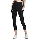 Yummie Women's Gloria Skimmer Cotton Stretch Shapewear Legging with Pockets, Black, 1X