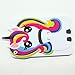 iPad Mini 1 2 3 Case Unicorn, Awsaccy(TM) Cute Cool 3D Unicorn Horse Cartoon Animal Rainbow Soft Silicone Rubber Gel Case Back Protection Cover for Apple iPad Mini 3 2 1