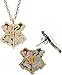 Bioworld Harry Potter Crest Necklace Earrings Jewelry Set