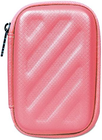 Headphone Eva Hard Case Storage Bag for Earphone / Headphone / iPod / MP3MP3/MP4 Bluetooth (Rectangle, Pink)