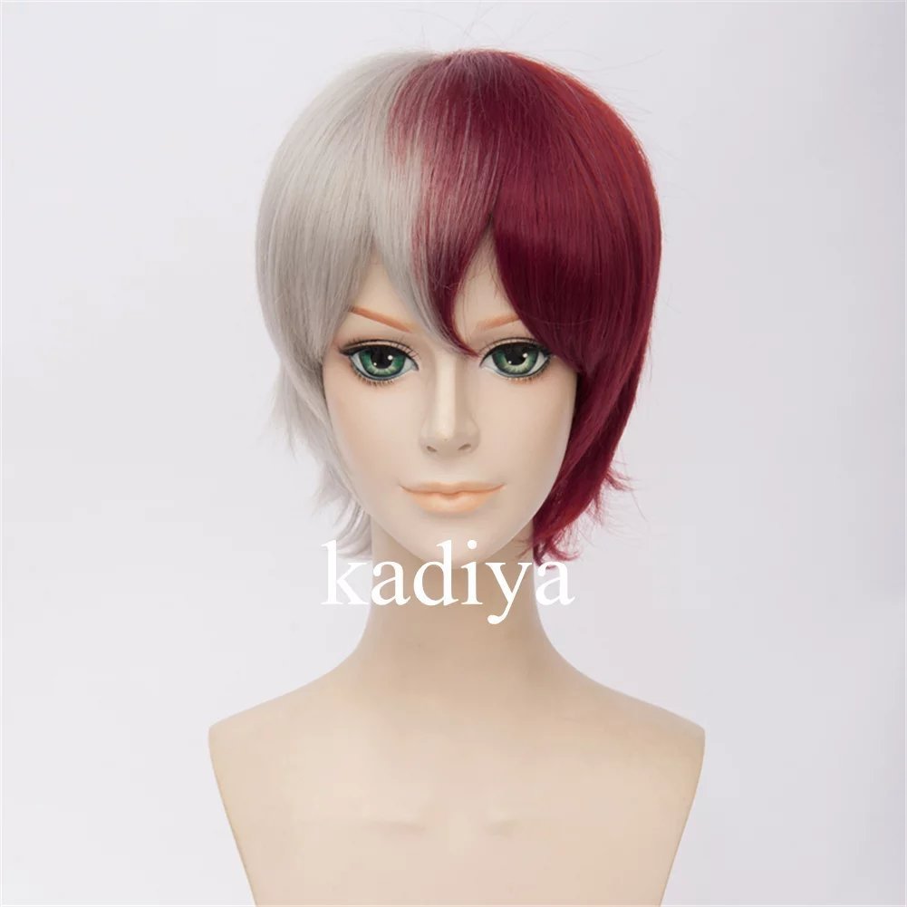 Buy Kadiya Character Play Cosplay Wigs Short Red Silver White