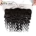QTHAIR 10A Ear To Ear 13x4 Loose Deep Wave Frontal Closure Brazilian Hair(14