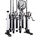 PLUSINNO Portable Fishing Rod Rack, Fishing Rod Holder Storage Organizer, Metal Aluminum Alloy Fishing Pole Ground Stand Display for Freshwater Salterwater Combos Gear Garage, Holds Up to 6 Rods