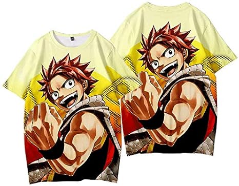 Amazon Co Jp Spacecraft Fairy Tail フェアリーテイル エーテリアス ナツ ドラグニル ルーシィ ハートフィリア 夏用 半袖 Tシャツ アニメ 漫画 アニメのtシャツ カジュアル ジャージ スウェット 大人用 学生用 男性用 女性用 高校生 コットン 通学 黒い ブラック
