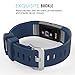 MoKo Fitbit Charge 2 Band, MoKo Soft Silicone Adjustable Replacement Sport Strap Band for Fitbit Charge 2 Heart Rate + Fitness Wristband, Wrist Length 5.70