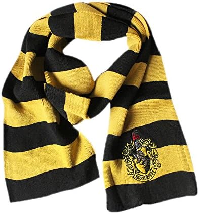 Mufou Gryffindor Slytherin Ravenclaw Hufflepuff Striped Knit Scarf
