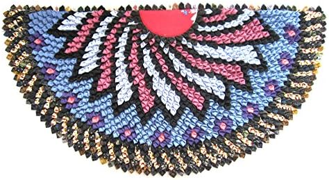 Thai Style Hand Made Fabric Doormat Area Rugs Semicircle indoor