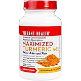Vibrant Health - Maximized Turmeric 46x, High Antioxidant Turmeric, Supports Pain Management + Healthy brain function, 60 count (FFP)