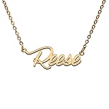 Reese Name Tag Necklaces for Her His Friends