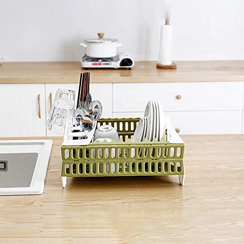 Collapsible Dish Rack and Drain Board Small, Tomorotec Home Compact 13.
