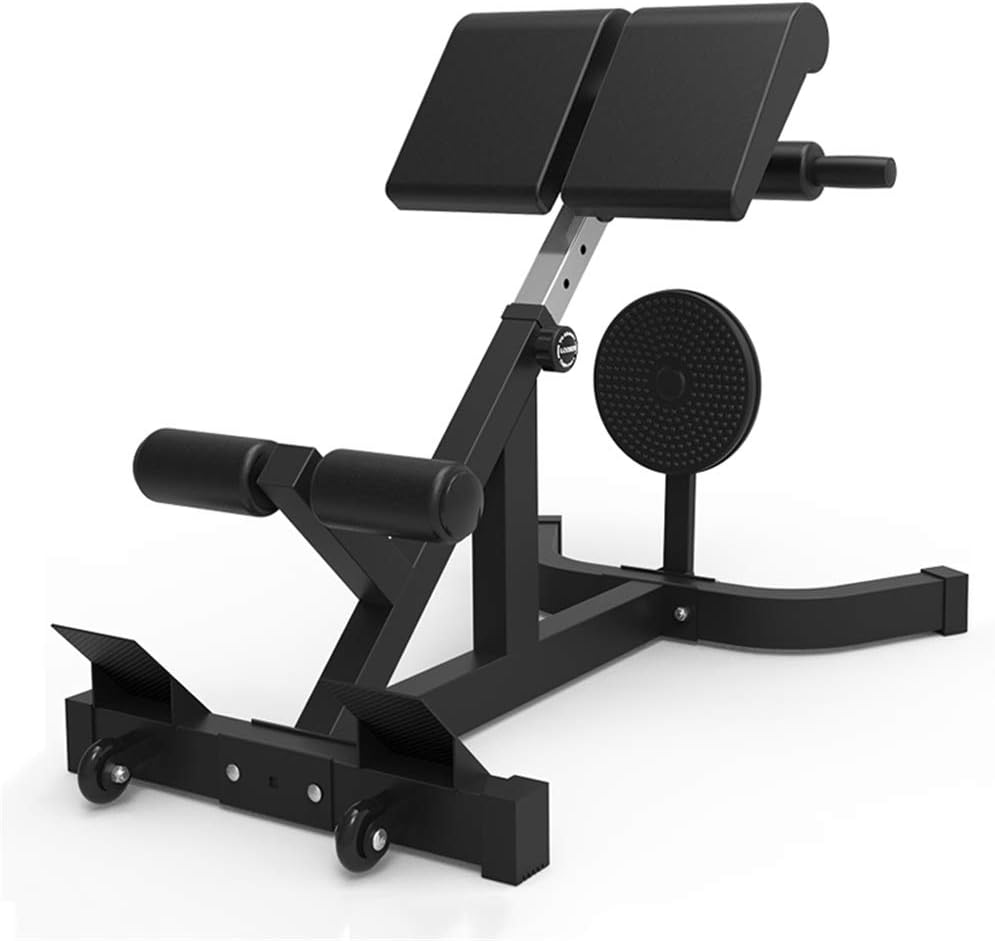 GYFHMY Upgrade Back Extension Exercise Bench - Adjustable 8 Height Multifunction Roman Chair - Incline Abdominal Strength Training for Home Gym Office Use