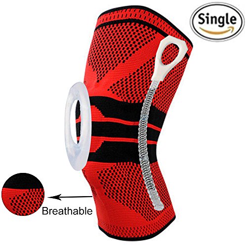 KyLin Knee Brace Support Sports Compression Sleeves,FDA Registered Wraps Pads for Arthritis, ACL, Running, Pain Relief, Injury Recovery, Basketball,Single