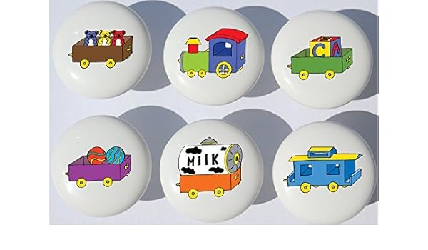 Amazon Com Train Drawer Pulls Train Nursery Decor Ceramic Drawer