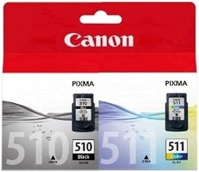 Canon PG-510 CL-511 Black & Color Ink Cartridge Multi Pack 2970B010