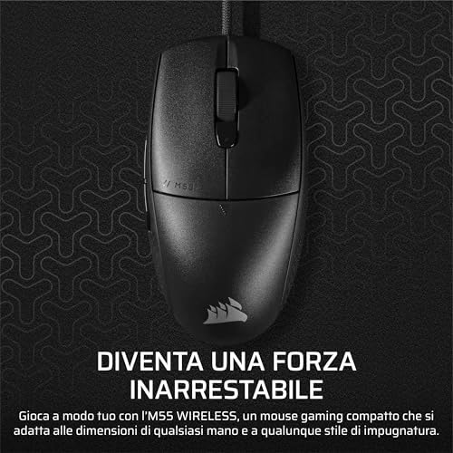 M55 Mouse da Gioco FPS Leggero e Cablato – Nero