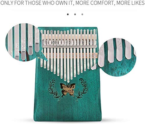 Vilihy-Kalimba-Mbira-Thumb-Piano-Sanza-17-keys-Solid-Wood-Finger-Piano-with-Carry-Bag-Music-Book-Musical-Scale-Stickers-Tuning-Hammer-Finger-sleeve-Musical-Gift-Easy-to-learn