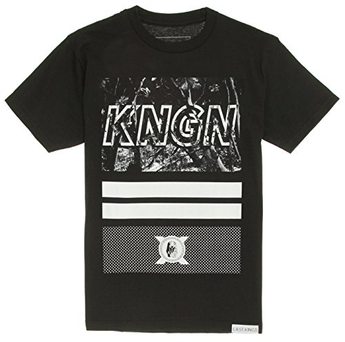 Last Kings Men's Woods Short Sleeve T Shirt-Black-XL