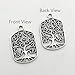 Youdiyla 60 PCS Tree of Life Charms Collection - Mixed Antique Silver Colors Round Heart Oval Tree Metal Alloy Pendants for Jewelry Making DIY Findings (HM96)