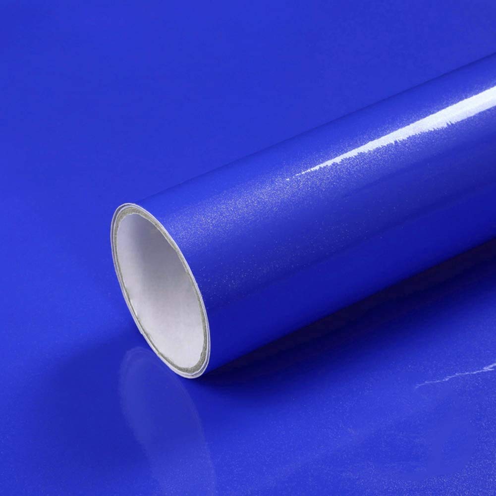 AUTOWRAP® Blue Glossy Decorative Self Adhesive Film Removable