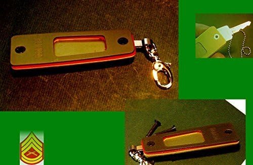 KEYSAFE II OLIVE DRAB-CAMO "GUNNY" (ELEVEN ALUMINUM COLORS) -- ORIGINAL "PILOT'S" SPACE-AGE EZ-FOLD COMPACT "FLIGHT SUIT" KEY CASE ORGANIZER -- USB FLASH CARDS, FOB'S -- USA