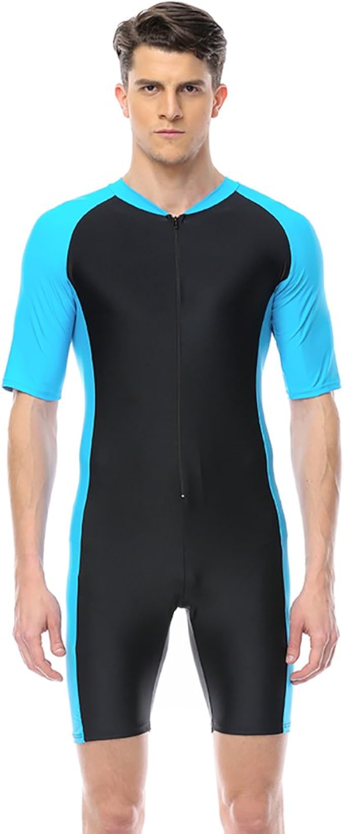 ZAGO Mens Traje Completo Traje De Neopreno Térmico De Manga Corta Gruesa De  Una Pieza para Hombre Sun Protection para Practicar Surf Y Natación En  Invierno para apnea Color : Photo Color,