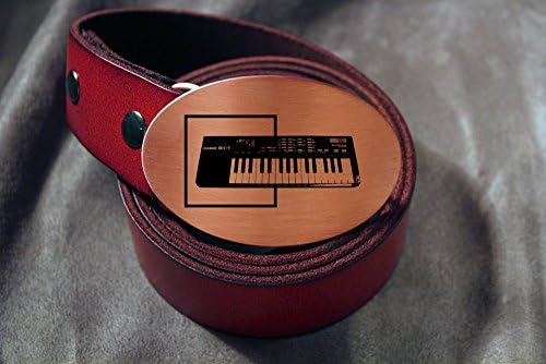 Casio SK-1 Keyboard Etched Metal Belt Buckle