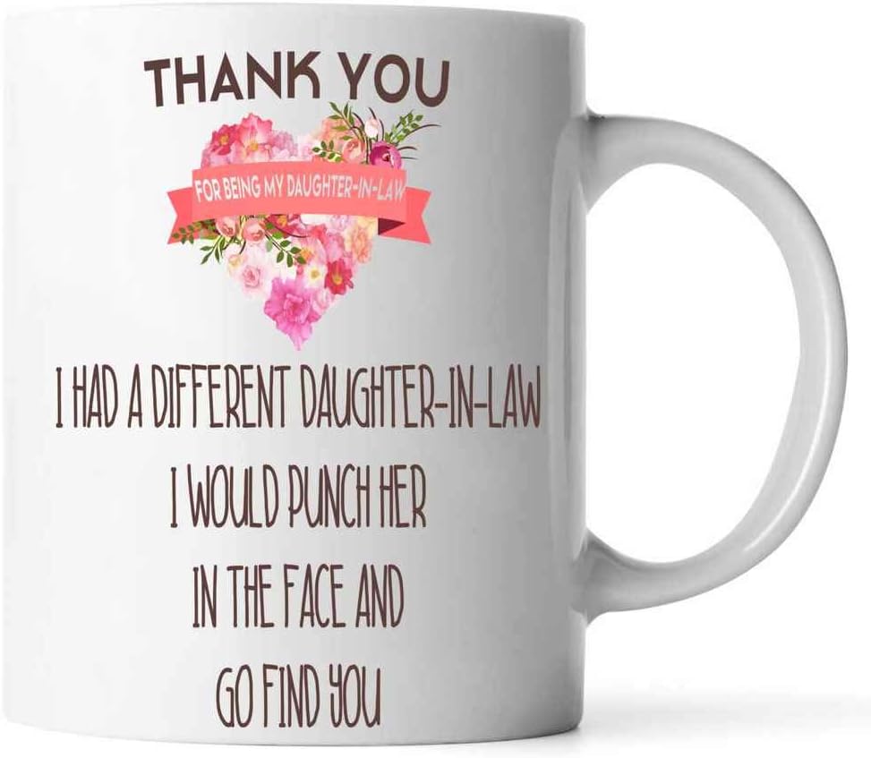 Funny Mug Daughterinlaw Mug From Motherinlaw Or Father