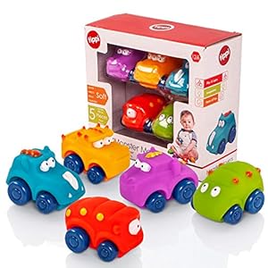 Tippi-Monster-Movers-Soft-Play-Baby-Toy-Cars-Toy-Car-Set-For-1-Year-Old-Set-of-5-1-Year-Old-Boy-Gifts-Suitable-From-12-Months-Kids-Toys-Age-1-Year Tippi Monster Movers 5 Soft Play Baby Toy Cars - Toy Car Set For 1 Year Old - Suitable From 12 Months - 1 Year Old Boy…