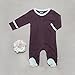 Baby Soy Soft Footie (6-12 Months, Chocolate)