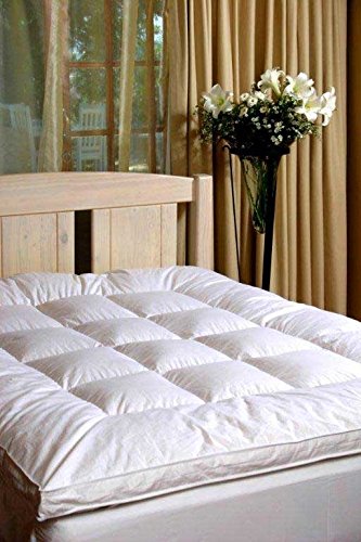 Linenwalas Solid Microfibre Single Mattress Topper - White