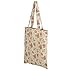 Caixia Women's Pink Rose Canvas Tote Shopping Bag Beige (Zip)