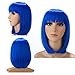 H&N Hair Colorful Blue Costume Wigs for Women 13