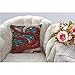 HGOD DESIGNS Kraken Pillow Case, Sea Monster Octopus Cotton Linen Cushion Cover Square Standard Home Decorative Throw Pillow for Men/Women 18x18 inch Blue Red