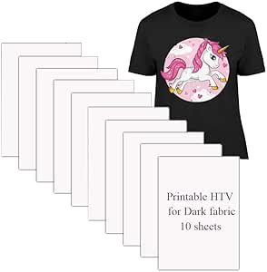 amazoncom printable htv heat transfer vinyl for inkjet printers iron