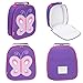 yodo Kids Insulated Lunch Tote Bag with Name Tag for Girls, Butterfly