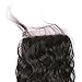 FDshine Water Wave Silk Closure 4x4 Free Part Brazilian Silk Base Closure with Baby Hair Invisible Knots (14