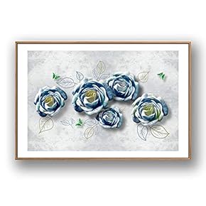 Framed for Living Room Bedroom Rose Flowers for