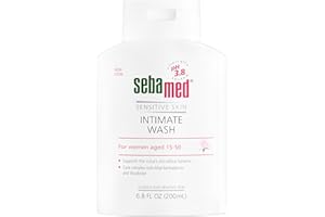 SEBAMED Feminine Intimate Wash pH 3.8 For Microflora Balance With Aloe Vera Mild Organic Based Daily Vaginal Wash Feminie Hygiene 6.8 Fluid Ounces (200 mL)
