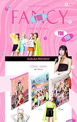 Amazon Com Jyp Twice Fancy You A Ver 7th Mini Album Cd Photobook 5photocards Sticker Pre Order Benefit Folded Poster Double Side Extra Photocards Set Home Kitchen