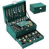 Generic 3 Piece Plush Green Jewelry Organizer