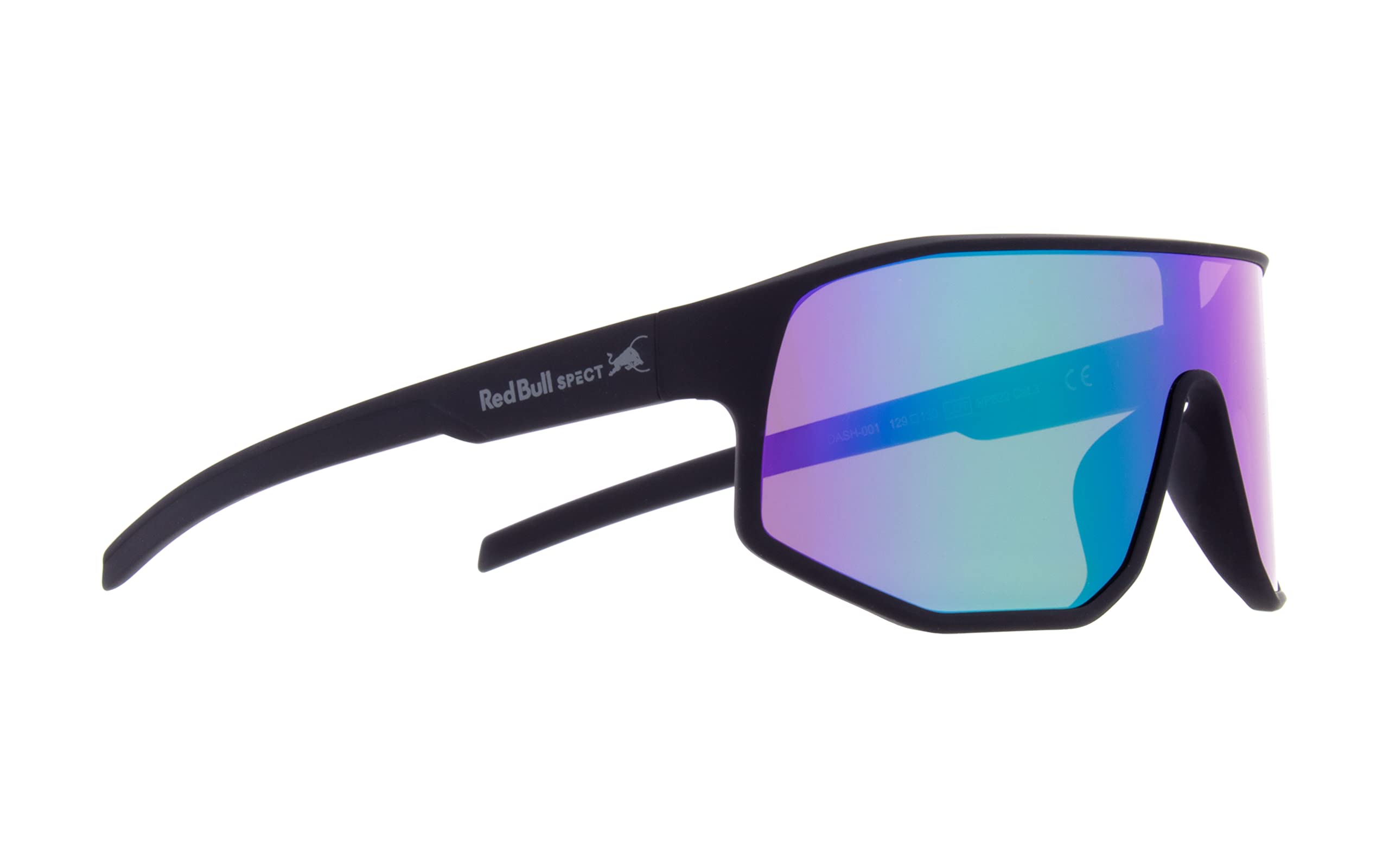 Red Bull Spect Eyewear Dash Sunglasses, Matt Black (Soft Touch), M