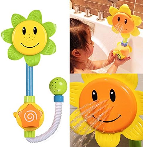 TamPa Sunflower Baby Bath Toys Bathing Tub Fountain Shower Spray Toys for Kid Gifts