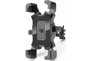 Anti-Shock Bike Phone Mount Shockproof Bicycle GPS Navigation Holder for E-Bikes Motorcycles Scooters,Hands-Free Cycling Phon