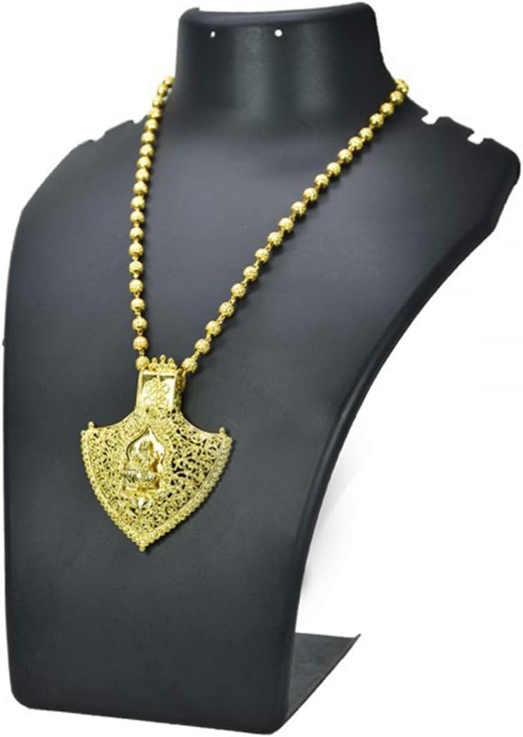 Kollam Supreme Elegant One Gram Gold Goddess Lakshmi Net Pendant